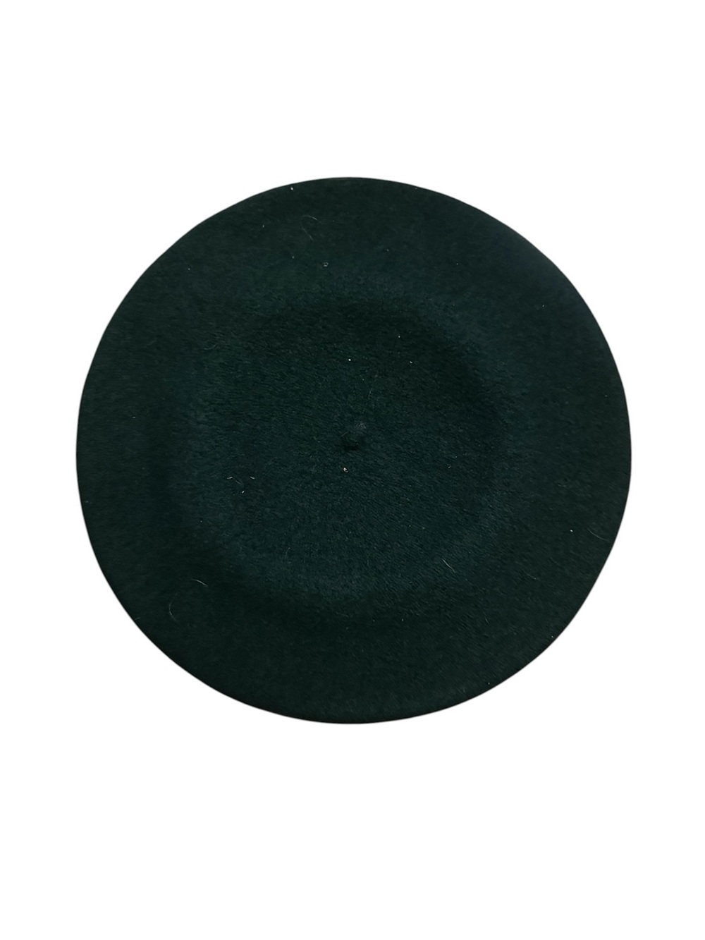 Classic Black Wool Beret
